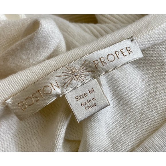 Boston Proper Cream Sweater with Cutout Detail - Picture 5 of 10